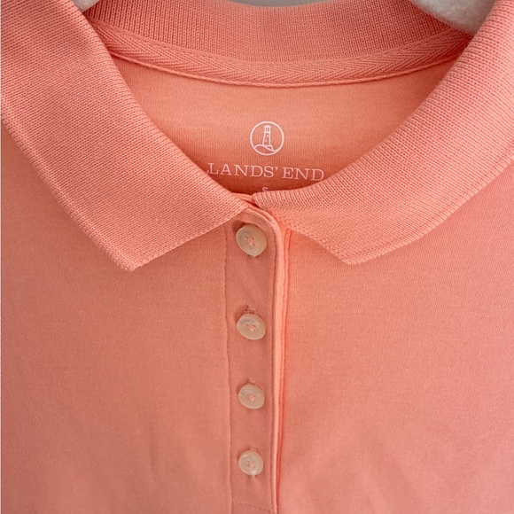 Lands End Women’s S Coral Polo Shirt | Spring | Golf - Picture 2 of 5